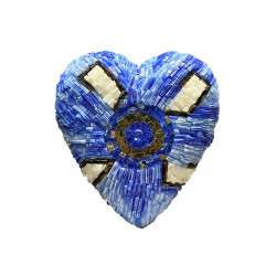 Unique Mosaic Hearts by Efi Chrysi