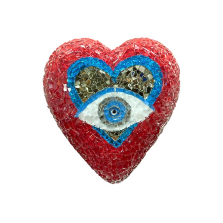 Unique Mosaic Hearts by Efi Chrysi