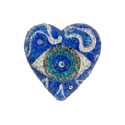 Unique Mosaic Hearts by Efi Chrysi