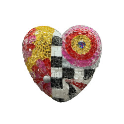 Unique Mosaic Hearts by Efi Chrysi