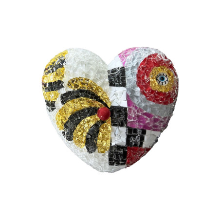 Unique Mosaic Hearts by Efi Chrysi