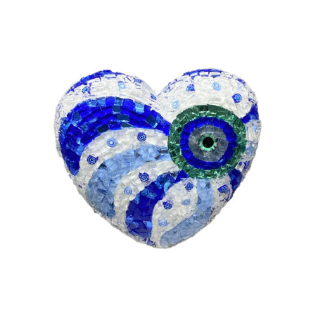 Unique Mosaic Hearts by Efi Chrysi