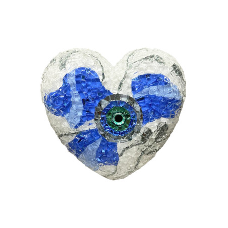 Unique Mosaic Hearts by Efi Chrysi