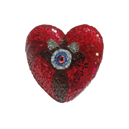 Unique Mosaic Hearts by Efi Chrysi