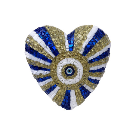 Unique Mosaic Hearts by Efi Chrysi