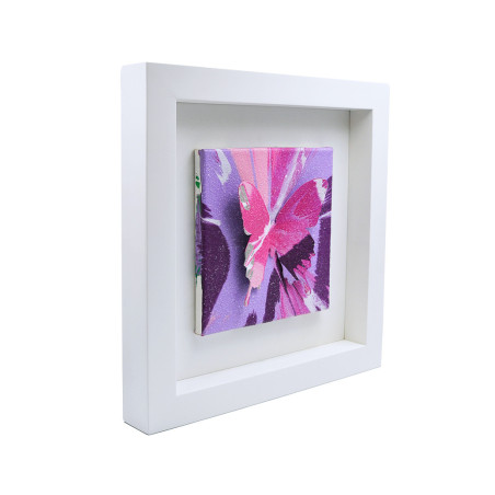 3D Butterflies Framed.