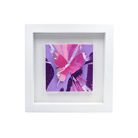3D Butterflies Framed.